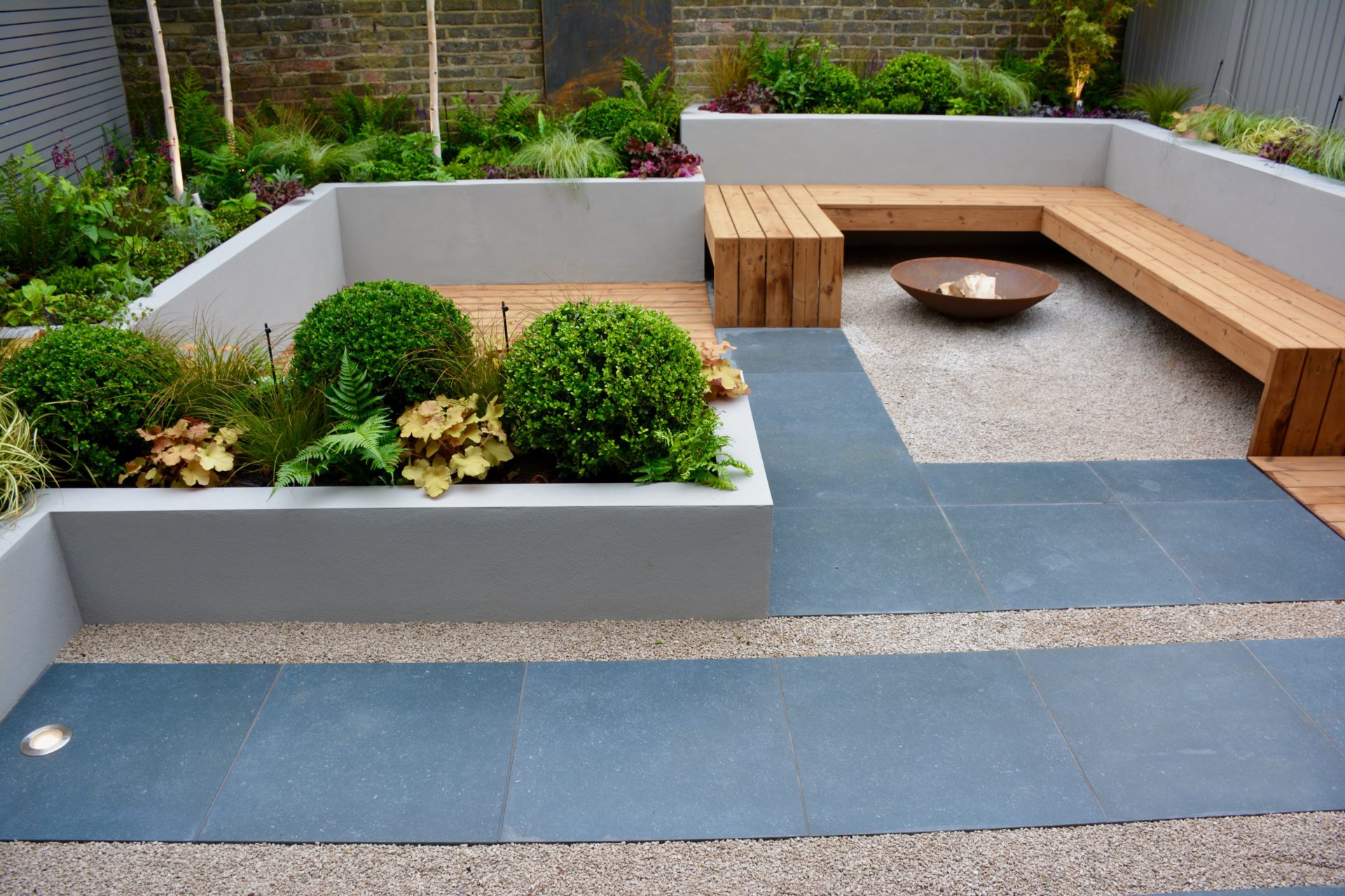 Backyard | Outdoor gardens design, Contemporary garden, Back garden design